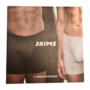 Skims Men's Boxer Briefs 3-PACK 5" Inseam LARGE
